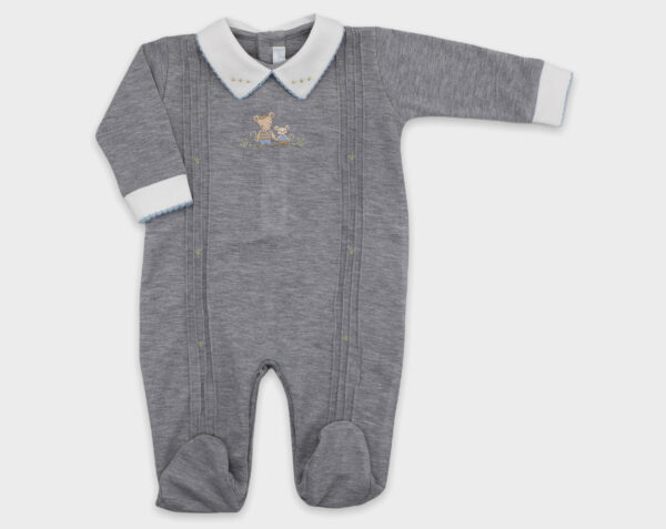 ENTERIZO CON BASTITAS FAMILIA RATÓN - GRIS