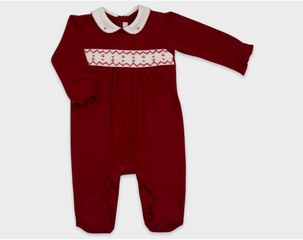 ENTERIZO SMOCK ROJO NIÑA
