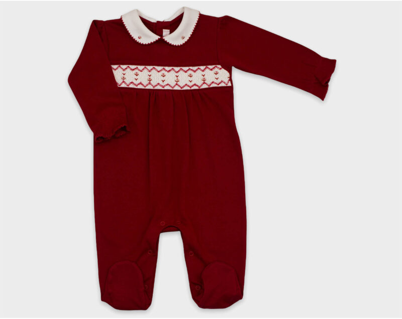 ENTERIZO SMOCK ROJO NIÑA