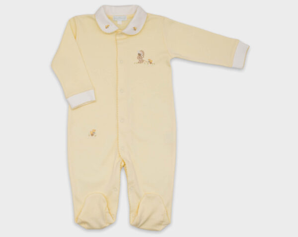 ENTERIZO BABY BASIC OSO JALANDO PATO - AMARILLO