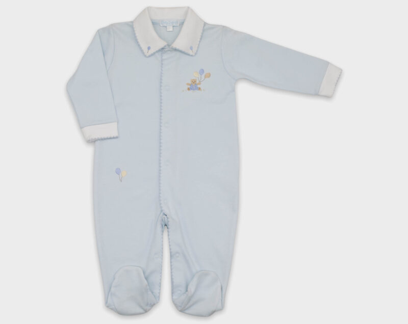ENTERIZO BABY BASIC OSO GLOBO - CELESTE