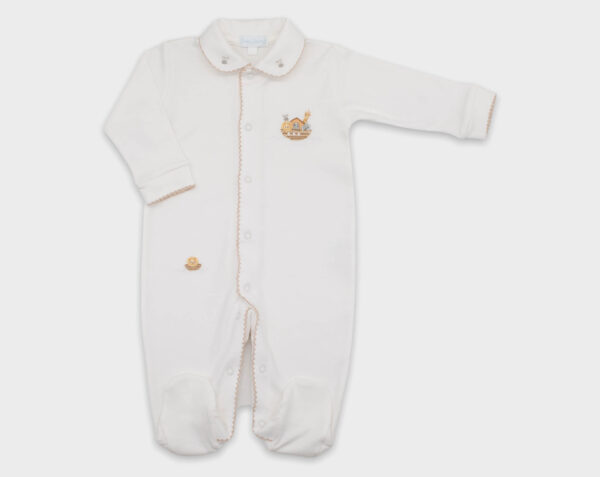ENTERIZO BABY BASIC ARCA DE NOÉ - MARFIL