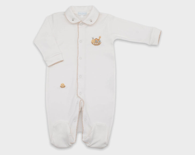 ENTERIZO BABY BASIC ARCA DE NOÉ - MARFIL