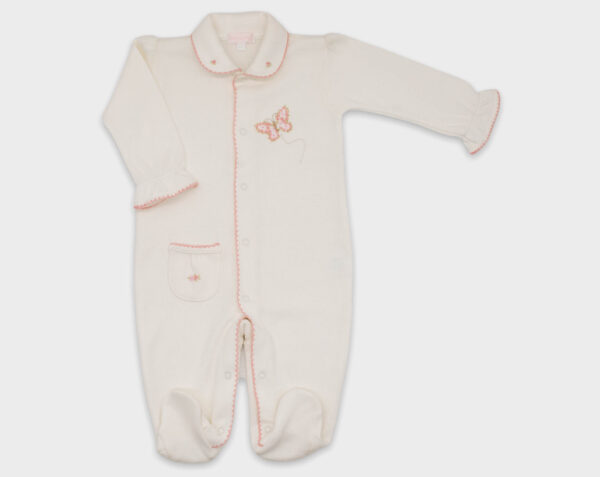 ENTERIZO BABY BASIC MARIPOSA - MARFIL