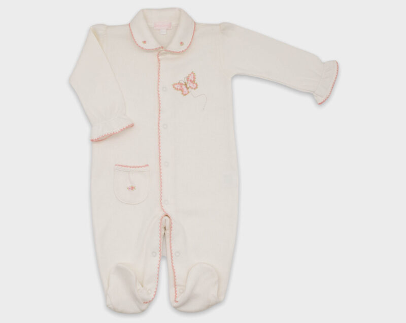 ENTERIZO BABY BASIC MARIPOSA - MARFIL