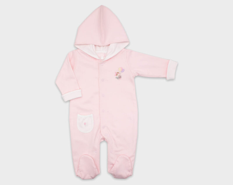 BABY BASIC CON CAPUCHA NINA GLOBO - ROSA