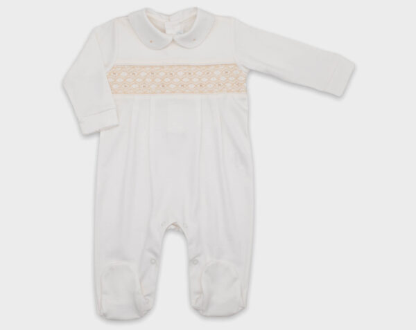 ENTERIZO SMOCK MARFIL