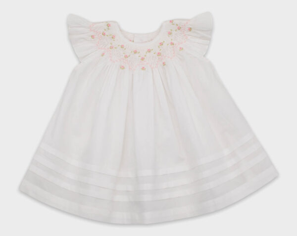 VESTIDO BISHOP - BLANCO