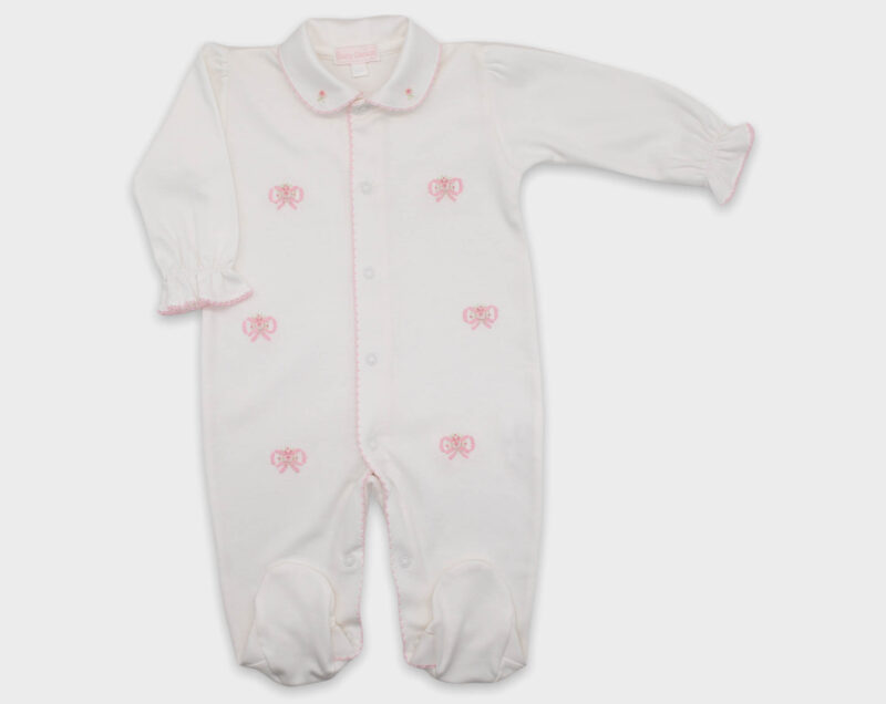 ENTERIZO BABY BASIC LAZO ROCOCO - MARFIL