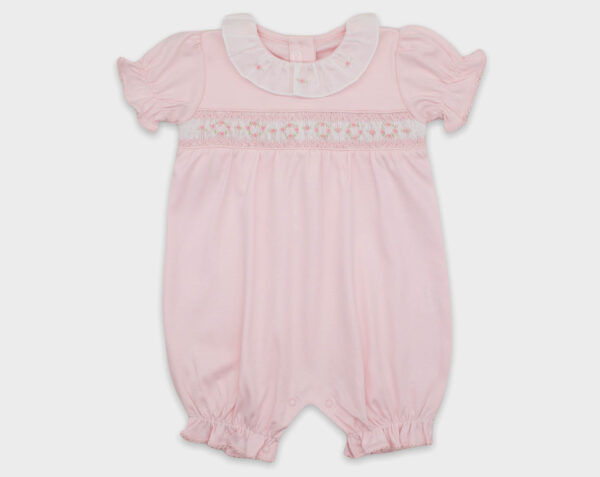 ENTERIZO CORTO SMOCK ROSA 2
