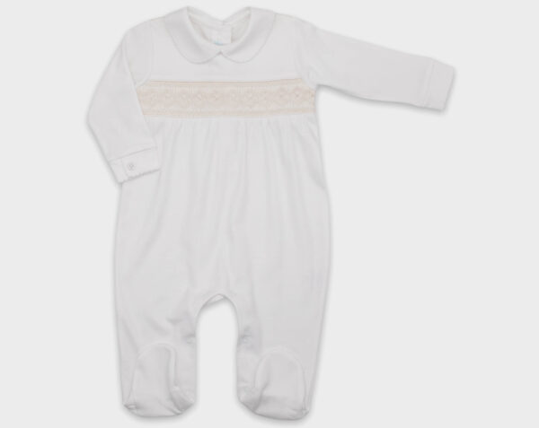 ENTERIZO SMOCK BLANCO