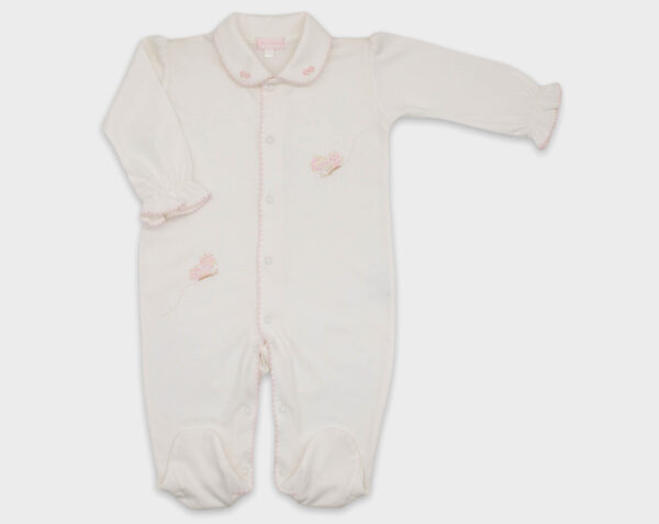ENTERIZO BABY BASIC ROCOCO CORAZÓN - MARFIL