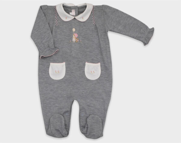 ENTERIZO NIÑA DE LA MANO OSA - GRIS