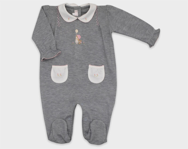 ENTERIZO NIÑA DE LA MANO OSA - GRIS