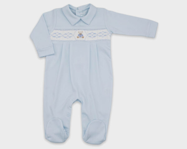 ENTERIZO SMOCK OSO - CELESTE