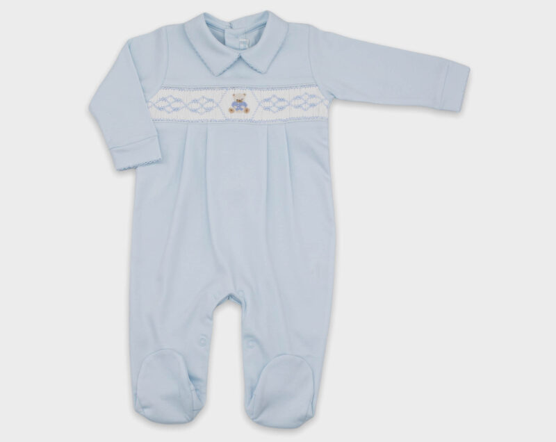 ENTERIZO SMOCK OSO - CELESTE