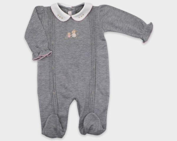 ENTERIZO CON BASTITA FAMILIA RATONA - GRIS
